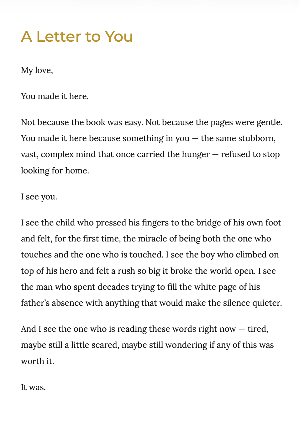 ADDICTION MY LOVE — Hunger Was Always the Compass